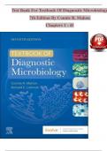 TEST BANK For Textbook Of Diagnostic Microbiology, 7th Edition By Connie R. Mahon, Verified Chapters 1 - 41, Complete Newest Version