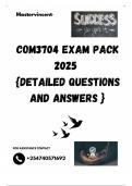 COM3704 EXAM PACK 2025  {DETAILED QUESTIONS AND ANSWERS }