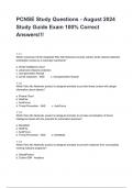 PCNSE Study Questions - August 2024 Study Guide Exam 100% Correct Answers!!!