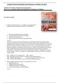 Canadian Clinical Nursing Skills and Techniques, 1st Edition Test Bank by Shelley Cobbett, Anne G. Perry, Patricia A. Potter, Wendy R. Ostendorf