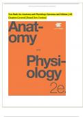 Test Bank For Anatomy and Physiology 2nd Edition by OpenStax, ISBN: 9781711494067, All 28 Chapters Covered, Verified 2024|2025