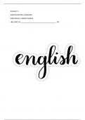 ENGLISH language notes 