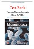 Test Bank For Prescotts Microbiology 11th Edition By Willey Chapter 1-43 / BEST STUDYGUIDE 