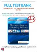 Pharmacology and the Nursing Process 10th Edition By Linda Lilley All Chapters |Test Bank | Complete Questions and Answers A+