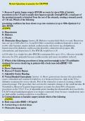 Review Questions to practice for CSOWM 1. Roux-en-Y gastric bypass surgery (RYGB) accounts for about 80% of bariatric procedures in the US and is usually done laparoscopically. During RYGB, a small part of the proximal stomach is detached from the rest of