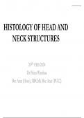 ANATOMY ; HISTOLOGY OF HEAD AND  NECK STRUCTURES  WITH DIAGRAMS guaraanted a+