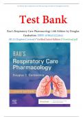 Test Bank for Rau’s Respiratory Care Pharmacology 10th Edition by Douglas Gardenhire, ISBN: 9780323553643, All 23 Chapters Covered, / BEST STUDY GUIDE