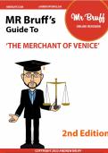 Mr bruff guide for merchant of Venice