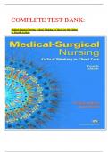 COMPLETE TEST BANK: Medical-Surgical Nursing: Critical Thinking in Client Care 4th Edition by Priscilla LeMone