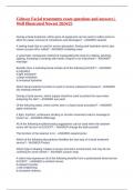 Cidesco Facial treatments exam questions and answer1