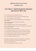 Gen Chem 2 - Final Exam Review Questions And Answers 100% Pass