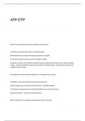 ATP-CTP Exam Questions and Answers