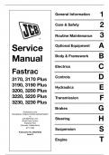 JCB Fastrac 3170, 3190, 3200, 3220, 3230 and Plus Service Manual