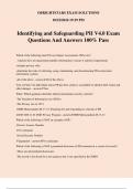 Identifying and Safeguarding PII V4.0 Exam Questions And Answers 100% Pass