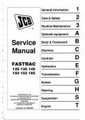 JCB Fastrac 125 135 145 150 155 185 Service Manual