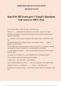 InterNACHI Exam part 1 Yianni's Questions And Answers 100% Pass.