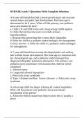 NURS 602 Chamberlain College Of Nursing -NURS 602 week 2 Questions With Complete Solutions.