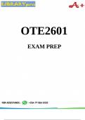 OTE2601 EXAM PREP 2024