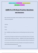 AAMC FL 2 PS Exam Practice Questions and Answers