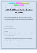 AAMC FL 3 PS Exam Practice Questions and Answers