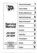 JCB JS130W JS150W Service Manual PDF