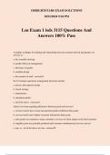 Lsu Exam 1 isds 3115 Questions And Answers 100% Pass