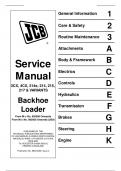 JCB 3CX, 4CX, 214e, 214, 215 Backhoe Loader Service Manual PDF