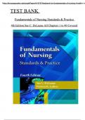 Test Bank For Fundamentals of Nursing: Standards and Practice Fourth Edition By Sue C. DeLaune and Patricia K. Ladner  All Chapters Covered ,Latest Edition, ISBN:9781435480681