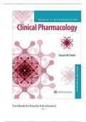 Test Bank Complete for Roach’s Introductory Clinical Pharmacology 11th Edition 2024