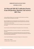 B.4 Microsoft MD-102 Certification Practice Exam (60 Questions) Questions And Answers 100% Pass