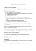 IB Biology Test Study Guide: Chemical Signalling 