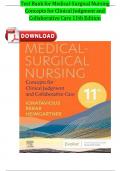 Test Bank For Medical-Surgical Nursing  11th Edition by Donna D Ignatavicius & M Linda Workman & Cherie Rebar & Nicole M Heimgartner All Chapters Fully Covered Newest Edition 2024 Instant Pdf Download 