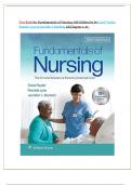 Test Bank for Fundamentals of Nursing 10th Edition by by Carol Taylor, Pamela Lynn & Jennifer L Bartlett, All Chapter 1-47, Latest And Verified