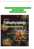 TEST BANK For Porth's Pathophysiology Concepts of Altered Health States 11th Edition by Tommie L. Norris, Verified Chapters 1 - 52, Complete Newest Version