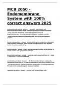 MCB 2050 - Endomembrane System with 100- correct answers 2025.