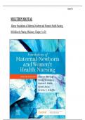 Solution Manual For Foundations of Maternal-Newborn and Women's Health Nursing 8th Edition by Sharon Murray; Slone McKinney, All Chapters 1 to 28  complete Verified editon ISBN:9780323827393