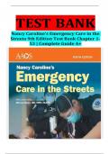 Test bank nancy caroline s emergency care in the streets 9th edition by nancy l caroline