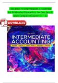 Test Bank for For Intermediate Accounting 3rd Edition by Elizabeth A. Gordon, Jana S. Raedy, Alexander J. Sannella All Chapters Fully Covered A+ Guide ISBN:9780136946694 Newest Version 2024