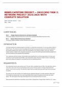 BSNES CAPSTONE PROJECT — D418 CKN2 TASK 2: NETWORK PROJECT 2024/2025 WITH COMPLETE SOLUTION