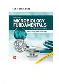 MICROBIOLOGY FUNDAMENTALS - A CLINICAL APPROACH 4TH EDITION by MARJORIE Test Bank   (Rated A+) Q&A, Latest 2024