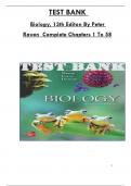 Test Bank For Biology, 13th Editon By Peter Raven, Consists Of 58 Complete Chapters, ISBN: 978-1265128845