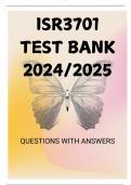 ISR3701 TEST BANK 2024/2025