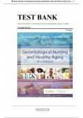 Test Bank for Ebersole and Hess' Gerontological Nursing and Healthy Aging in Canada 3rd Edition by Veronique Boscart ISBN 9780323778749, All Chapters | Complete Study Guide || Grade A+