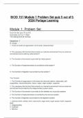 BIOD 151 Module 1 Problem Set quiz /5 out of 5 2024 /Portage Learning