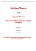 Solution Manual For Corporate Finance 13th Edition Stephen Ross Randolph Westerfield Jeffrey Jaffe Bradford Jordan 3