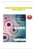 Test Bank for Potter and Perry's Canadian Fundamentals of Nursing, 7th Edition by Astle | All Chapters 1-48 | COMPLETE STUDY GUIDE | GRADE A+