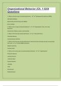 Organizational Behavior (Ch. 1-5)54 Questions With Answers