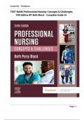 TEST BANK Professional Nursing: Concepts & Challenges, 10th Edition BY Beth Black - Complete Guide A+