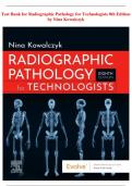 Test Bank for Radiographic Pathology for Technologists 8th Edition by Nina Kowalczyk (STUVIA)