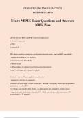 Neuro NBME Exam Questions and Answers 100% Pass